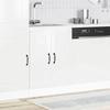VidaXL Base Cabinet for Sink Kalmar Glossy White 60x46x81.5 Cm, Kitchen Base Cabinet, Kitchen Base Cabinet with Door 853439