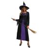 Cosplay New Large Size Purple Demon Witch Dress Halloween Witch Dress Stage Party Costume