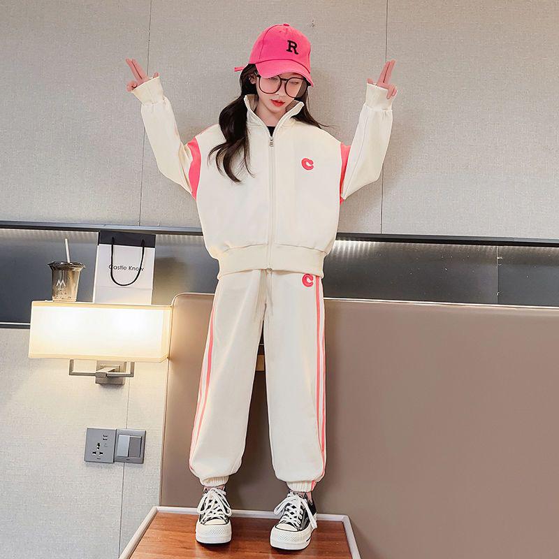 2025 Новый стиль осенний корейский свитер для девочек и спортивный костюм из двух частей