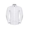 Mens Herringbone Tailored Long-Sleeved Formal Shirt