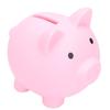 Копилка Прочный Долговечный Винил Мультяшное Животное Свинья Монета Наличные Копилка Мальчик Девочка ПодарокРозовый