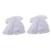 1 Pair Detachable Wrist Cuffs Sweet Floral Ruffled Elastic Hand Sleeve Black White Fake Cuffs Wristband Accessories