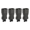 4pcs IEC320 C14 To IEC320 C5 Power Adapter Professional Copper Computer Power Adapter for PDU