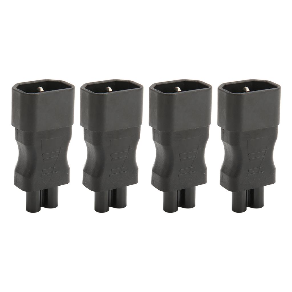 4pcs IEC320 C14 To IEC320 C5 Power Adapter Professional Copper Computer Power Adapter for PDU