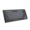 Logitech KX850MSG MX MECHANICAL MINI for Mac Minimalist Wireless Mechanical Performance Keyboard US Layout Brown Axis Tactile Tenkeyless Quiet Keying