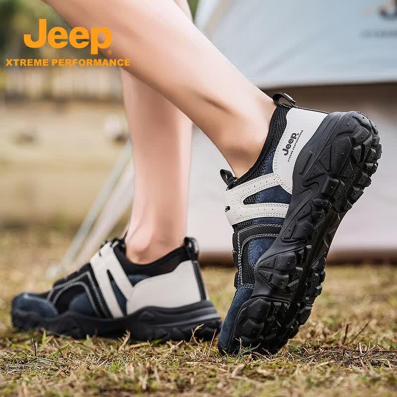 Jeep Мужские дышащие сетчатые походные и беговые кроссовки