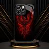 New Red Fire Phoenix Print fashion phone cases phone case fundas Glass Phone Case for iPhone 17 16 15 14 13 12pm Pro Plus