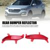 2PCS Red Rear Bumper Reflector Strip Cover for Santa Fe Sport 2013-2016 for Santa Fe Sport 2013-2016