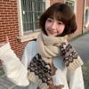 Жаккардовый вязаный шарф из шерсти в стиле Fair Isle Женский художественный шарф высокого класса, теплый и защищающий от холода