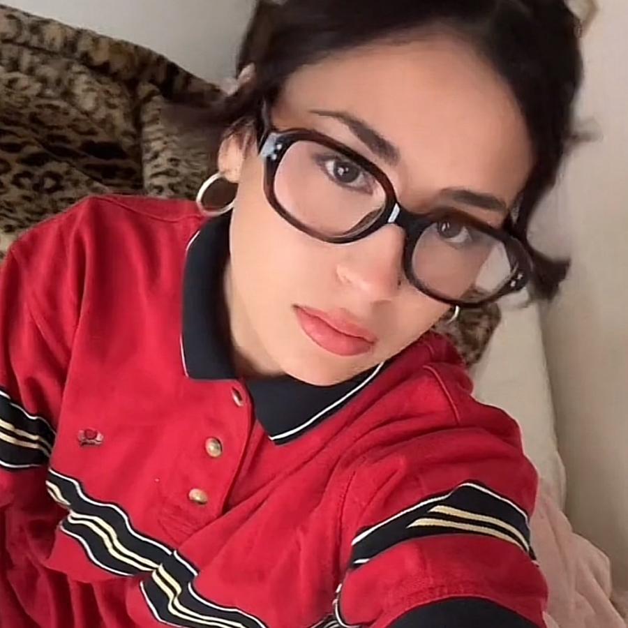 Ретро Узкая Овальная Оправа для Очков Женская Вогнутая Дизайнерская Уличная Фотография Персонализированное Плоское Зеркало Простой Дизайн