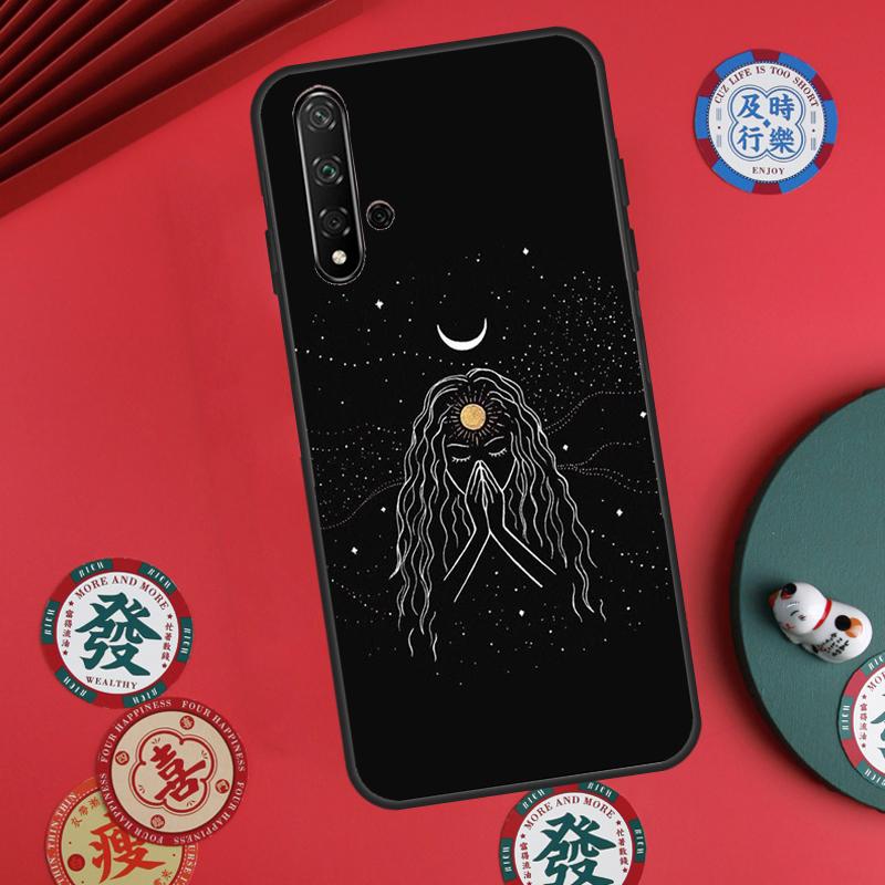 Лунное Полнолуние Колдовская Тайна Тотем Для Huawei Nova Y73 Y72 Y61 Y91 Y90 Y70 Y60 12s 12i 11i 8i 9 10 SE P60 Pro P30 P40 Lite Чехол