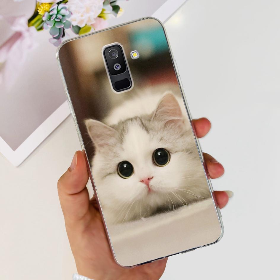 For Samsung A6 Plus 2018 Case SM-A605F New Fashion Butterfly Marble Soft Silicone Funda For Samsung Galaxy A6 A6+ SM-A600F Cover