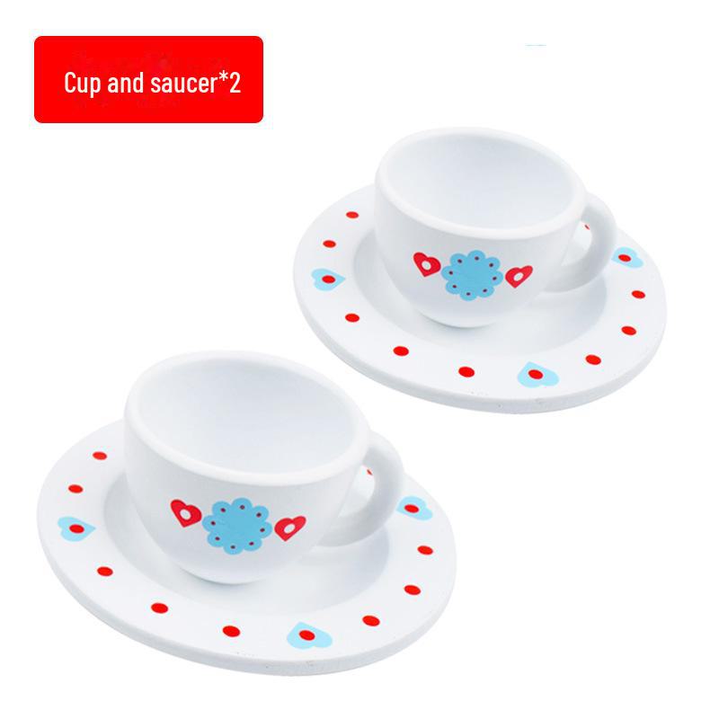 Игровой деревянный кухонный набор Yiwang включает в себя сковороду и кастрюлю для приготовления еды Qieqi Le.