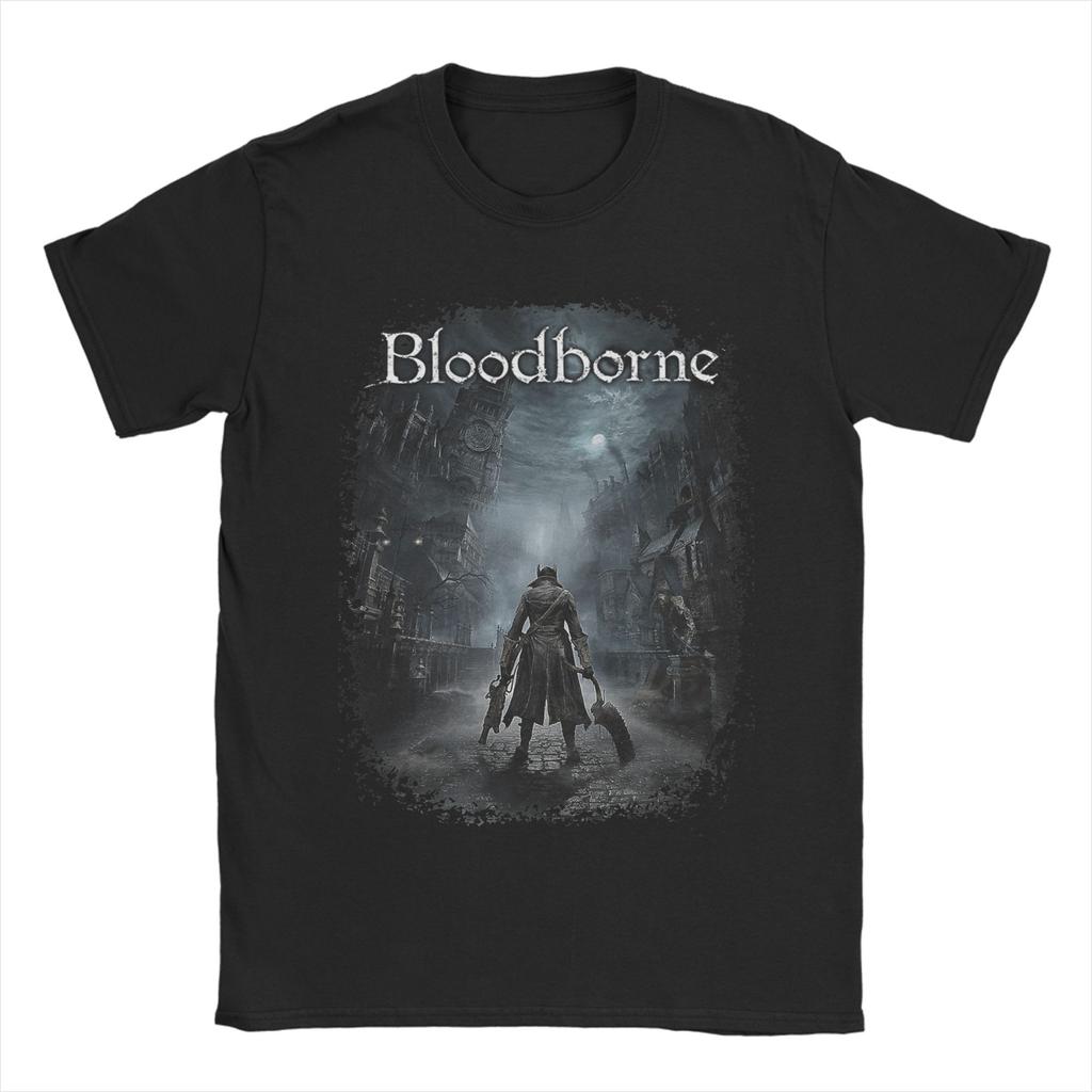 Bloodborne T-Shirt Beach  Streetwear T-Shirts 100 Cotton Trending Tee Shirt For Mens Short Sleeves Loose Top Tees