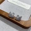 Серьги Белый Лебедь Женственность Мода Личность Серьги Хрусталь Циркон Универсальные Серьги