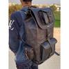 Genuine Goat Leather Large Men's Vintage Backpack Travel Rucksack Laptop Gym Bag