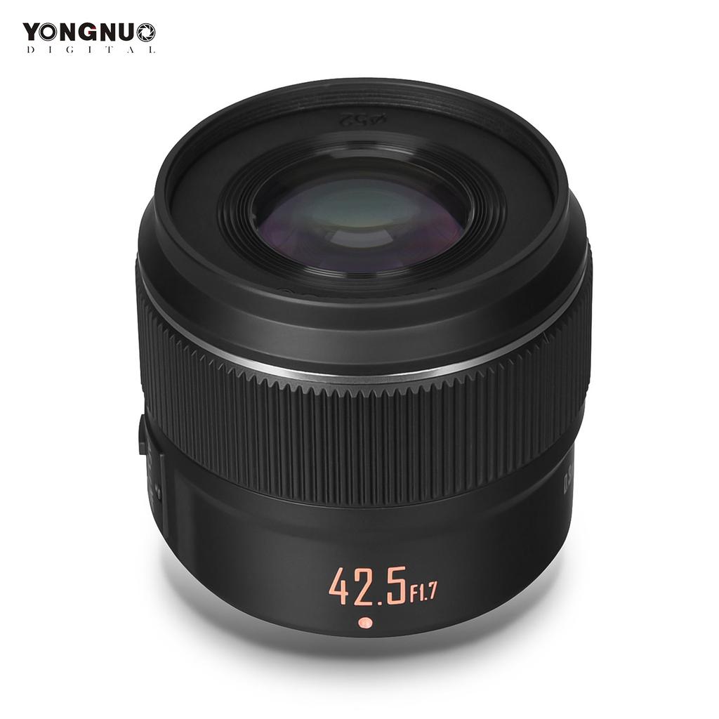 YONGNUO YN42.5mm F1.7M II M4/3 42.5mm Fixed Focus Camera Lens F1.7 Large Aperture Multi-coated 8