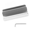 Vertical Laptop Stand Silvery Aluminum Alloy Piece Molding Silicone Pad Regulable Base Laptop Co