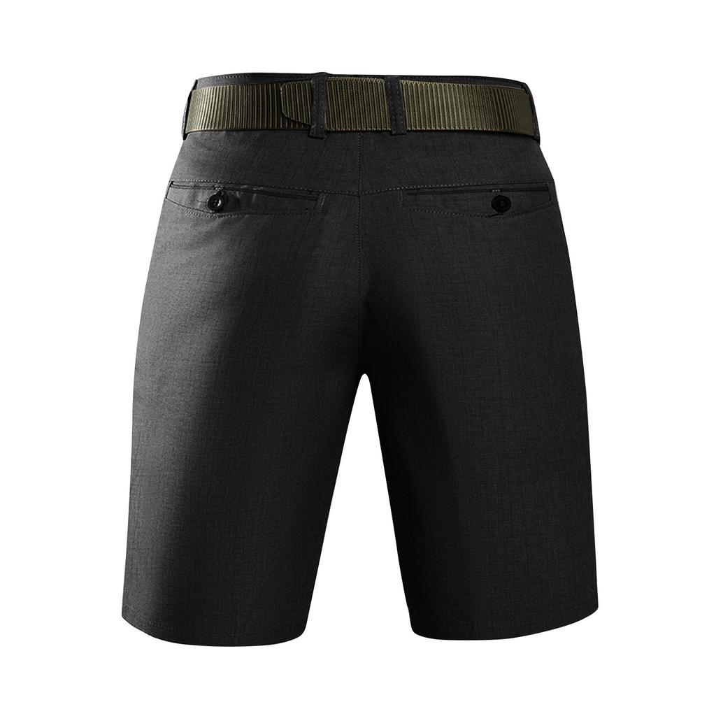 Мужские летние рабочие шорты, свободные повседневные брюки с пятью точками, мужские летние однотонные повседневные шорты-карго