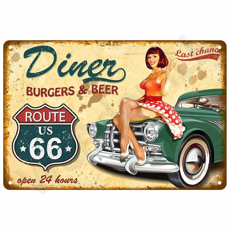 Vintage Tin Sign Home Decor Items Wall Decor Art Wall Mural Room Decoration Items Decor Men Retro Metal Sign Plate Bar Posters