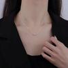 2024 Серебряное Минималистичное Титановое Ожерелье - Женская Не Тускнеющая Цепочка на Ключицу для Весны/Лета