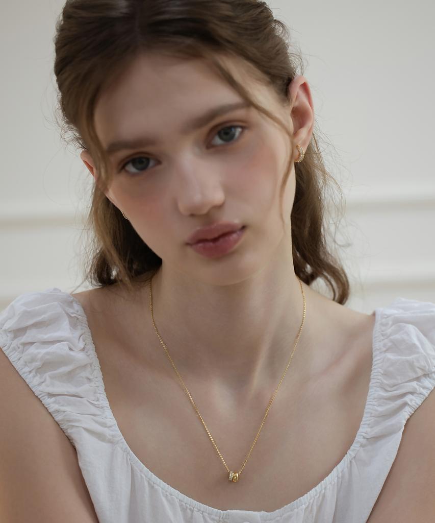Татьяна (Серебро 925 пробы) Подвеска-ожерелье с двойным узлом Nz2476