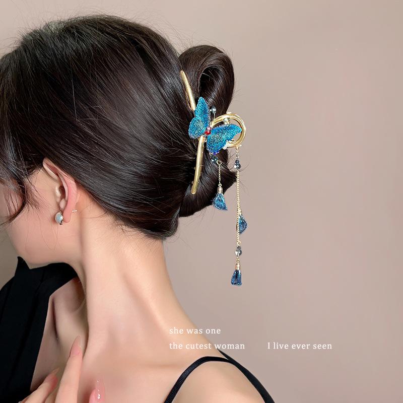 2024 Высококачественная металлическая заколка для волос в форме акулы для женщин