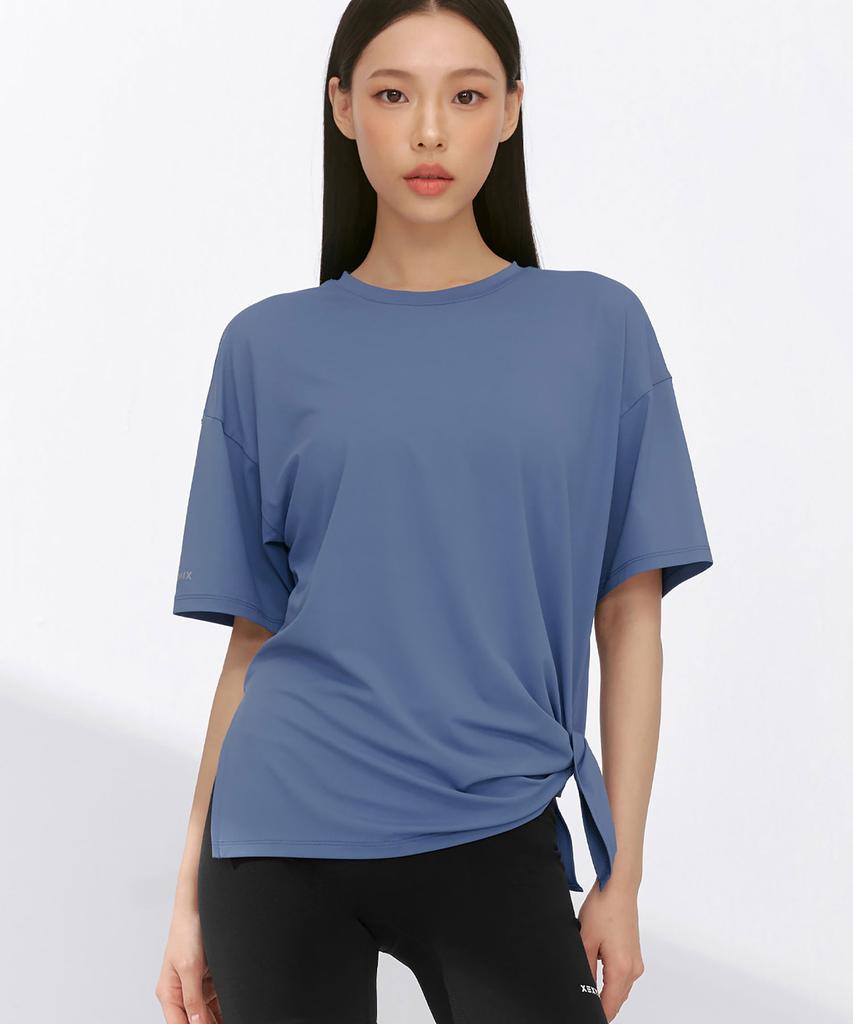XEXYMIX Ice Feather Light 2.0 Asymmetrical Loose Fit Short Sleeve Xfk1Ts1003 (B Type)