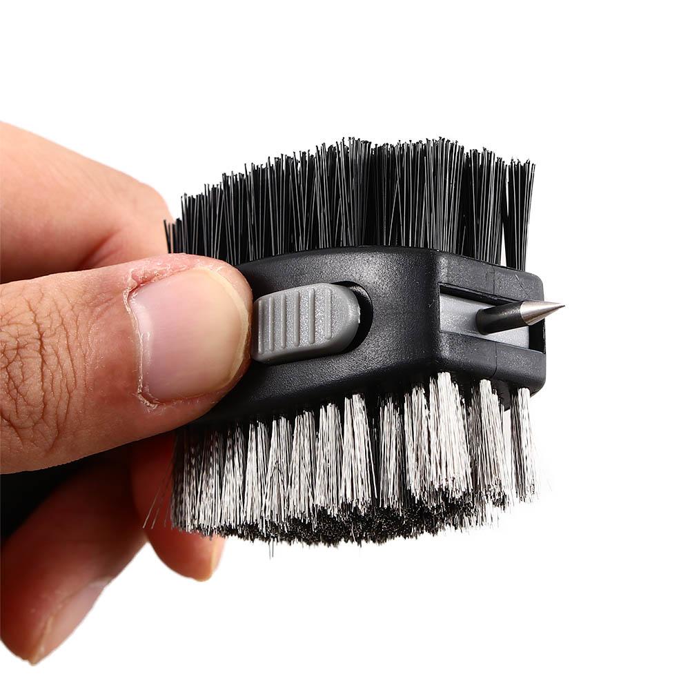Cleaning Tool Golf Club Brush Retractable Groove Cleaner Golf Groove Cleaning Brush Sharpener Tool