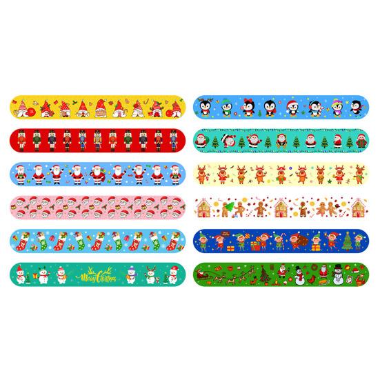 12 шт. держателей для рулонов рождественской упаковочной бумаги, многоразовые зажимы для упаковки рождественских плакатов