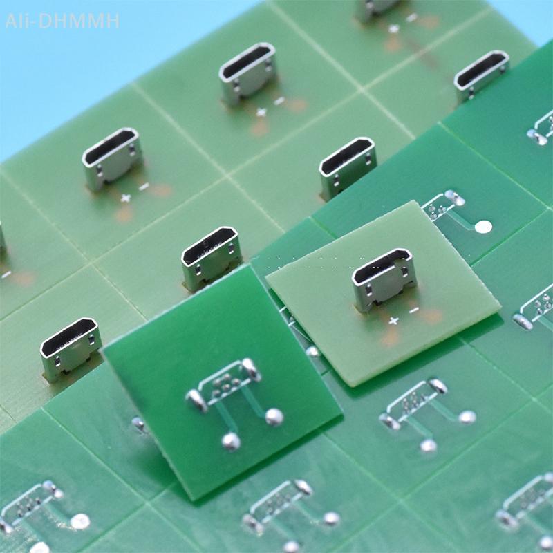 5 шт. Вертикальная USB-розетка, гнездо USB для микрофона, 5-контактное гнездо USB, функция inline-зарядки, гнездо для микрофона, уже припаяно