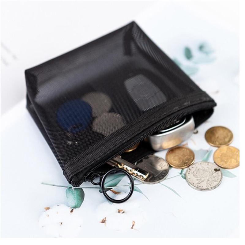 1 шт., необходимая косметичка для женщин и мужчин, прозрачный дорожный органайзер, модные маленькие и большие черные косметички, косметичка