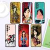 Аниме Девушка Мулан Крутой Для Samsung A53 A52 A33 A32 A51 A71 A21S A13 A73 A50 A22 A23 A03 A72 A54 A12 5G Черный TPU Чехол Для Телефона