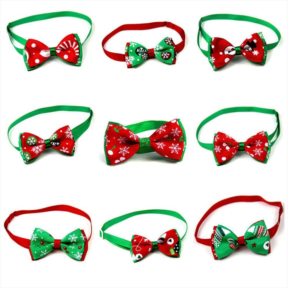 Decor Holidays Grooming Accessories Bowknot Collar Cat Choker Pet Christmas Necktie Dog Bow Tie