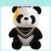 Panda Dr Plush Toy Stuffed Animal Doll Decoration Graduation Memorial Gift