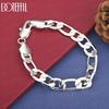 925 стерлингового серебра 10 мм боковой браслет-цепочка модные свадебные украшения