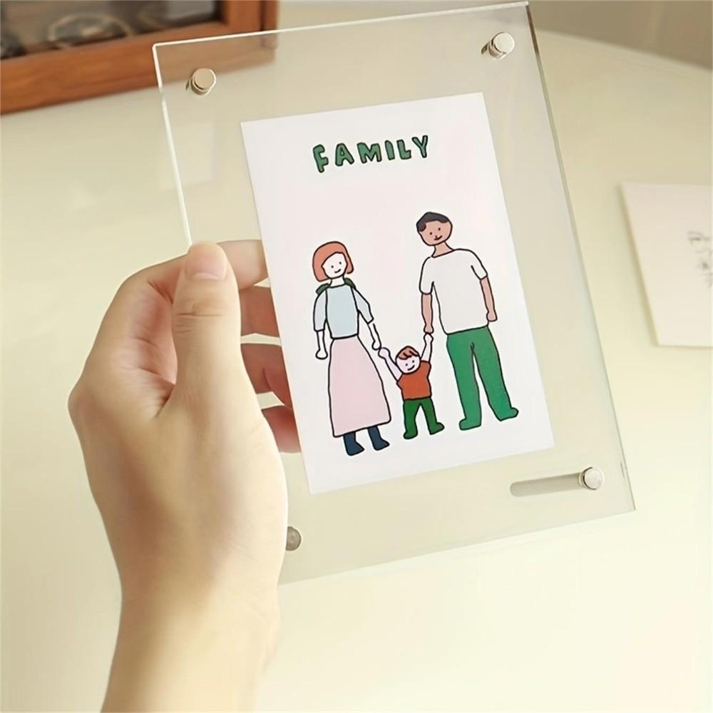 Transparent Acrylic Photo Frame Modern Poster Display Stand New Picture Frame Home Decor