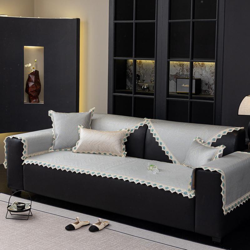 Mat Ice Silk Sofa Cushion New Summer Summer Sofa Cover All-Inclusive Living Room Cover Non-Slip Sofa Cover Cloth Towel