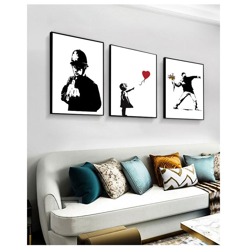 Картина на холсте Бэнкси, абстрактный декор Куадрос, настенная живопись на холсте, скандинавские постеры и принты, настенные панно для гостиной