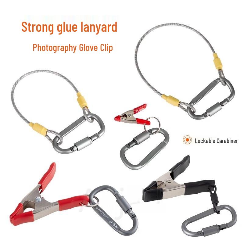 TEXIAN Professional Photographer/Lighting Tech Belt Clip & Safety Rope