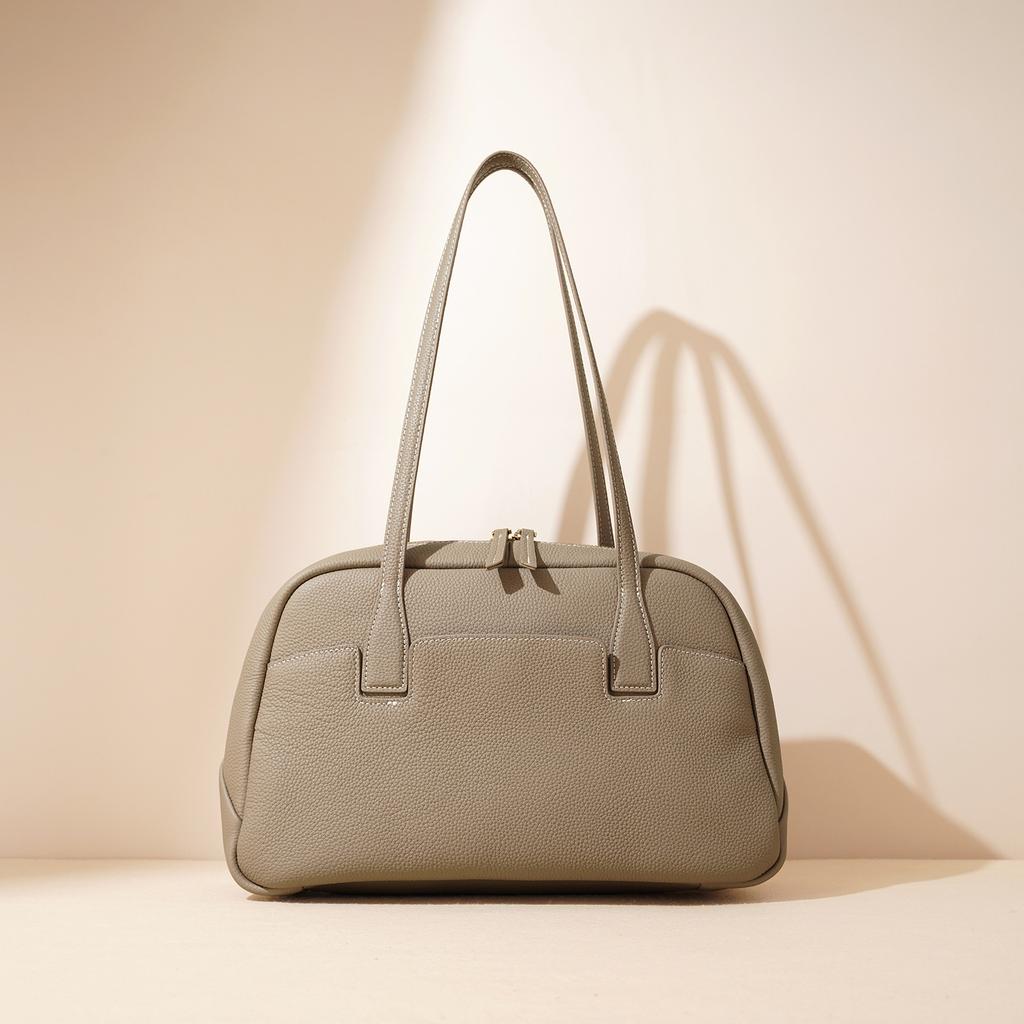 Кожаная сумка-тоут большой вместимости, женская модная сумка для боулинга, ручная сумка, сумка через плечо, сумка Boston