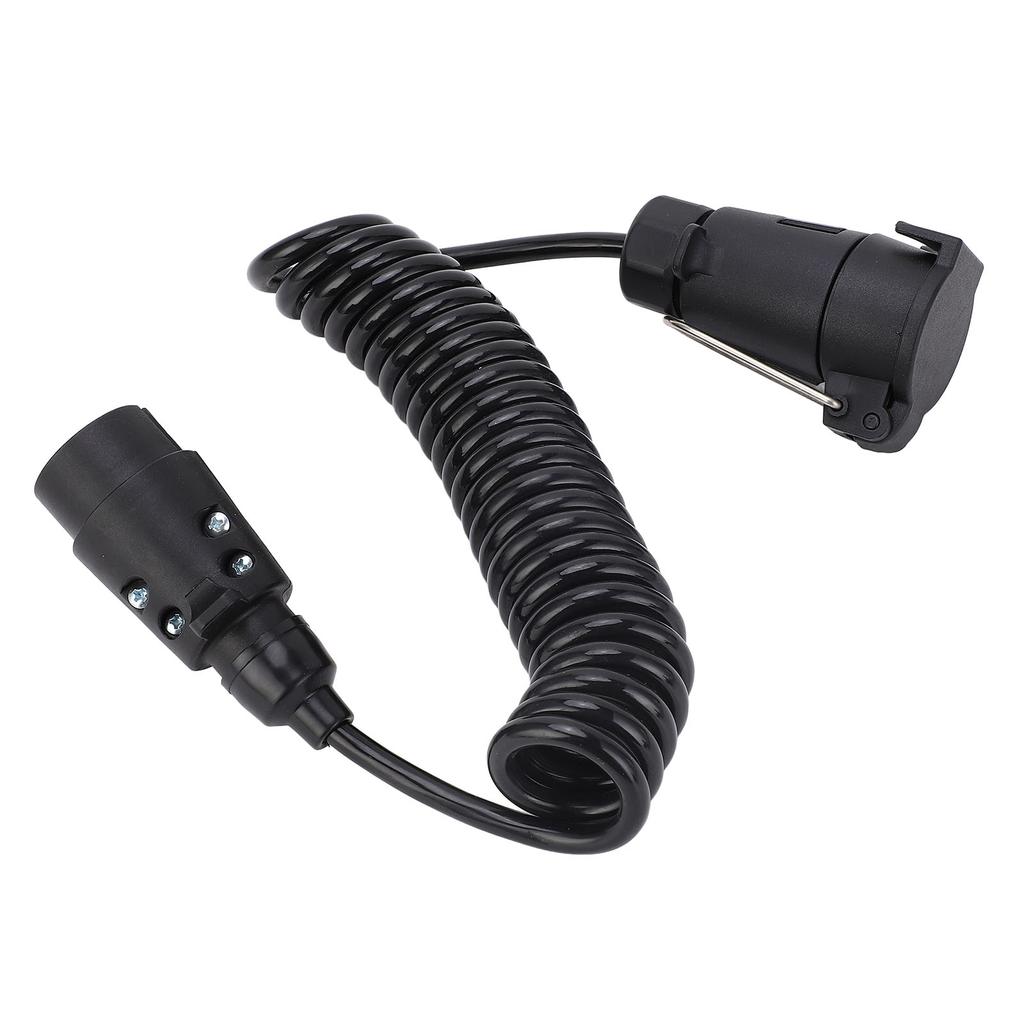 12В 24В Шнур вилки прицепа 7-жильный ТПУ Пружинный буксировочный спиральный провод Стабильная передача сигнала для дома на колесах, автомобиля, судна