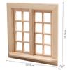 16 Grids Dollhouse Window Model Wooden Square Windows Model Miniature House Decor  For DIY Toys