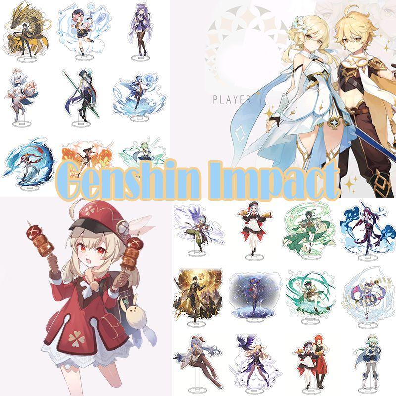 Изысканная акриловая подставка для фигурки Genshin Impact Барбатос Кэ Цин Барбара для демонстрации и декора