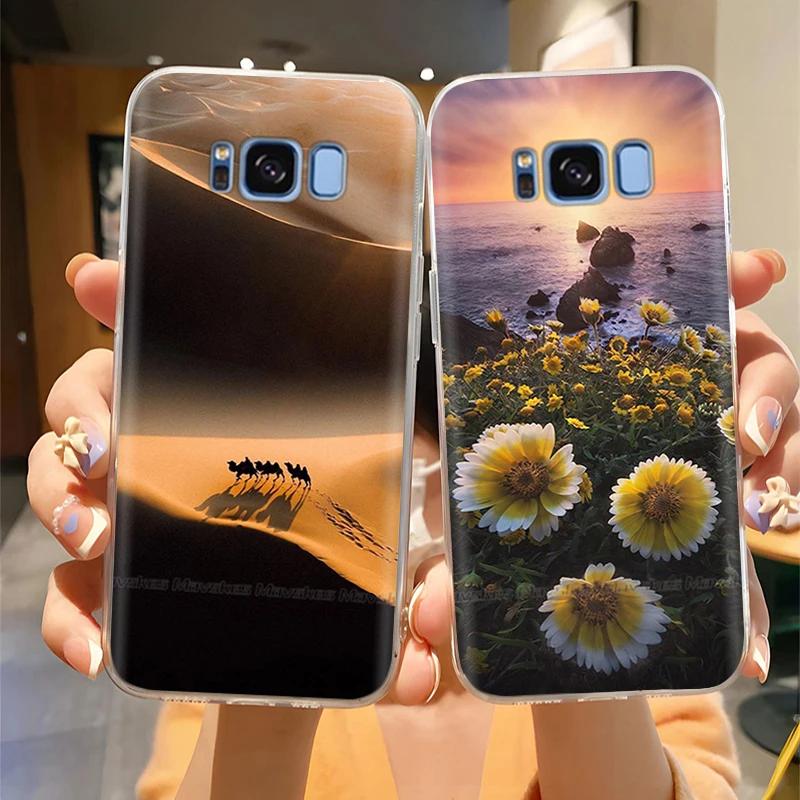 Чехол для Samsung Galaxy S8 Plus S 8 Чехол для телефона Узоры бабочек Мягкий Тонкий ТПУ Прозрачный Силиконовый Чехол для Samsung S8 S8+ Fundas