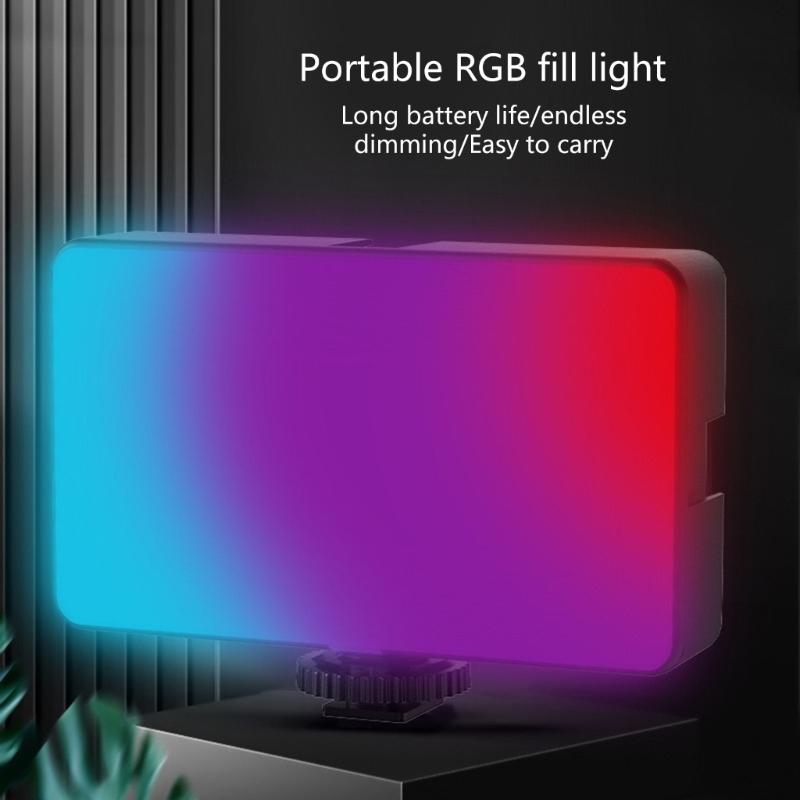 Светодиодная лампа для камеры 1800 мАч Аккумуляторная для фото- и видеоосвещения с холодной и теплой цветовой температурой