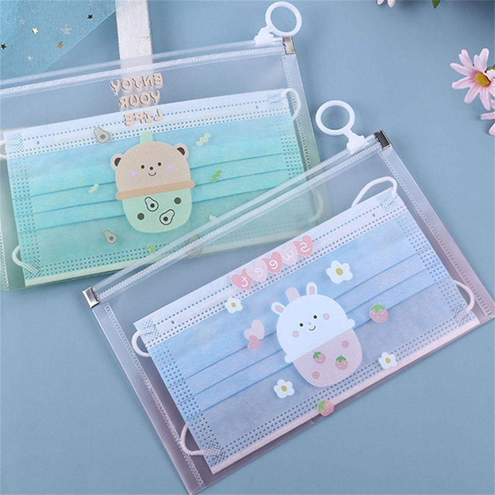 Одноразовые контейнеры для путешествий, держатель для хранения масок с героями мультфильмов, органайзер для масок, сумка для экономии средств для студентов