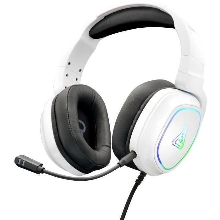 Casque Gamer Filaire — G-Lab — KORP RADIUM — микрофон — RGB — белый