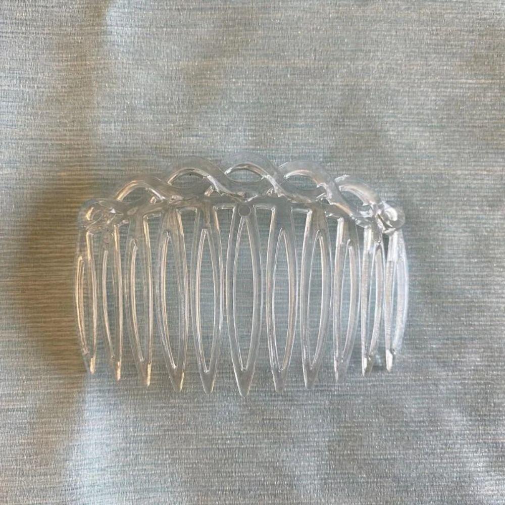 11 зубцов Простые заколки для волос Гребни Пластиковые аксессуары для волос Винтажные плетеные шпильки для девочек