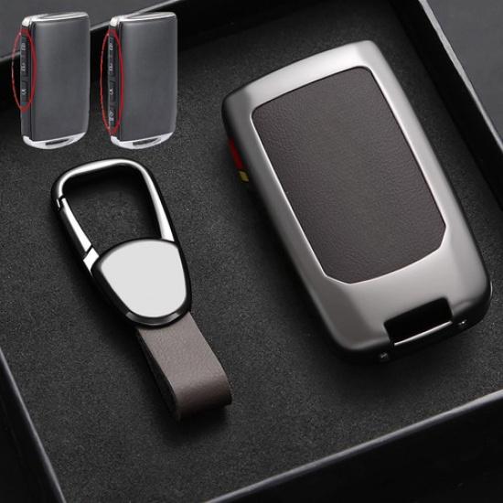 Zinc Alloy Leather Car Key Fob Case Cover For Mazda CX-3 CX-4 CX-5 CX-8 CX-9 3 6